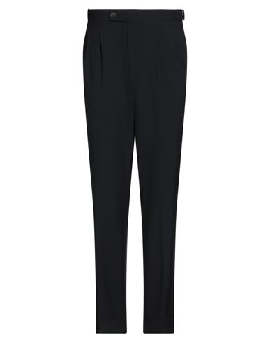 Canali Man Pants Black Size 34 Wool, Polyamide, Elastane