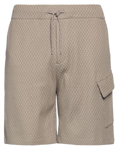 Emporio Armani Man Shorts & Bermuda Shorts Camel Size M Cotton In Beige