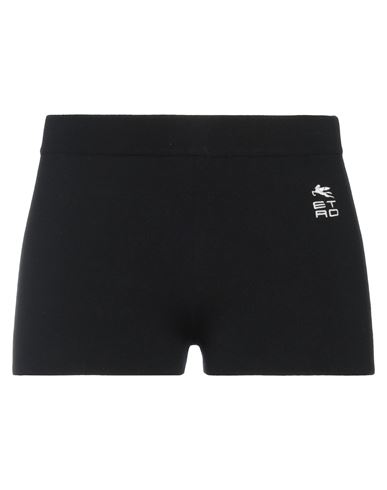 Etro Woman Shorts & Bermuda Shorts Black Size 4 Viscose, Polyester