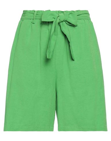 Nanà Italian Heart Woman Shorts & Bermuda Shorts Green Size S Viscose, Linen