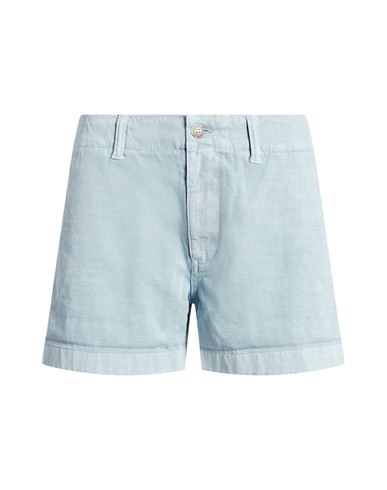 Polo Ralph Lauren Chino Short Woman Shorts & Bermuda Shorts Sky Blue Size 6 Cotton