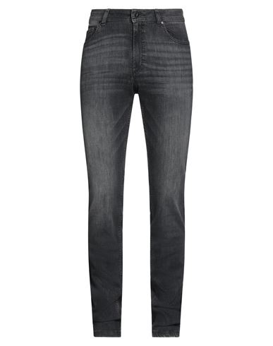 Verdandy Man Jeans Black Size 30w-34l Cotton, Textile Fibers, Lyocell, Elastane, Bovine Leather