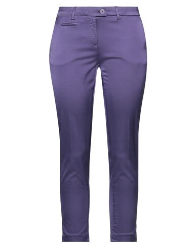 Mason's Woman Pants Purple Size 8 Cotton, Viscose, Elastane
