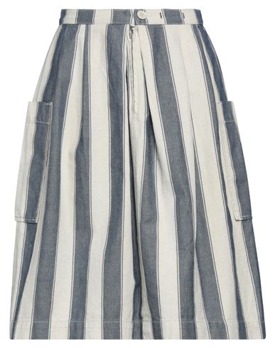 True Nyc Woman Midi Skirt Slate Blue Size 27 Cotton, Linen