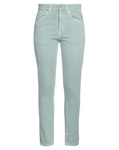 Dondup Woman Denim Pants Light Green Size 25 Cotton