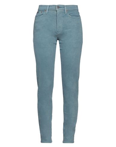Polo Ralph Lauren Woman Jeans Pastel Blue Size 30 Cotton, Elastane
