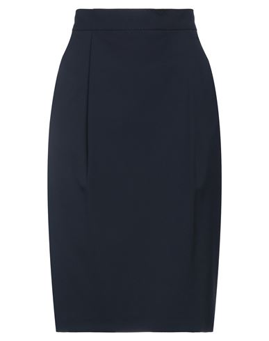 Marella Woman Midi Skirt Midnight Blue Size 2 Polyester, Viscose, Elastane