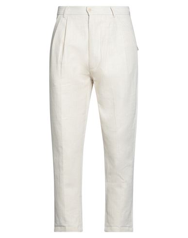 Gaelle Paris Gaëlle Paris Man Pants Cream Size 34 Cotton, Linen In White