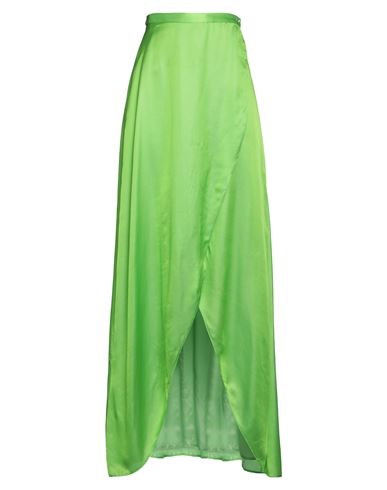 Tassos Mitropoulos Woman Maxi Skirt Light Green Size M Viscose, Silk