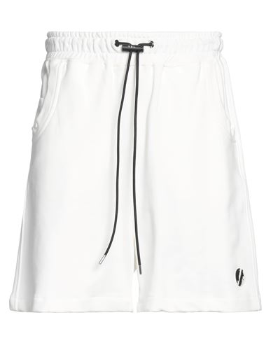 Yes London Man Shorts & Bermuda Shorts White Size S Cotton