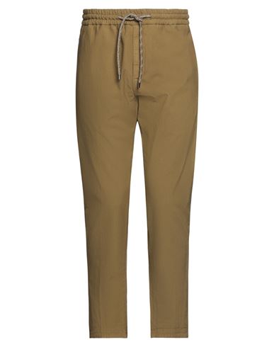 Dondup Man Pants Ocher Size 35 Cotton, Elastane In Green