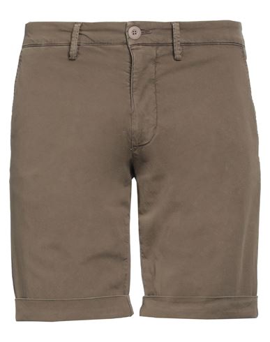 Modfitters Man Shorts & Bermuda Shorts Khaki Size 32 Cotton, Elastane In Green