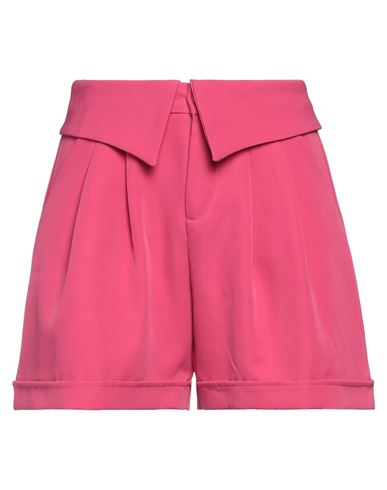 Take-two Woman Shorts & Bermuda Shorts Magenta Size 8 Polyester, Elastane