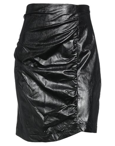 Marsēm Woman Mini Skirt Black Size 8 Polyurethane, Viscose