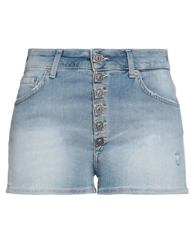 Dondup Woman Denim Shorts Blue Size 29 Cotton, Elastane