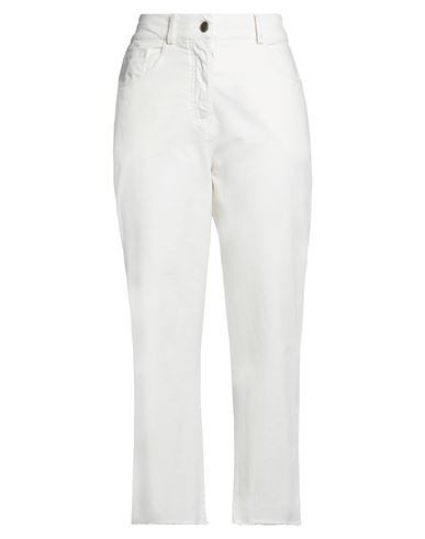 Aniye By Woman Pants Ivory Size 4 Cotton, Linen, Elastane In White