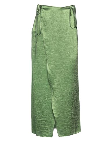 Yuzefi Woman Long Skirt Green Size 8 Acetate