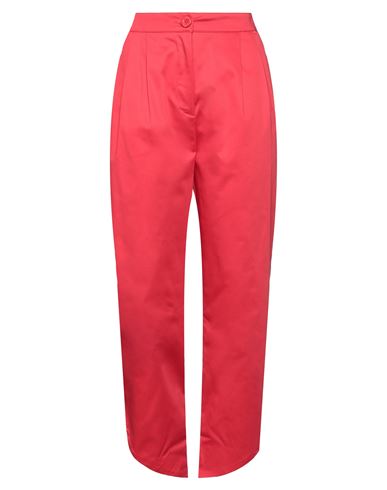 Kocca Woman Pants Red Size 8 Polyester, Elastane