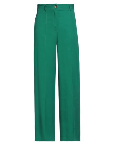 Plissè Woman Pants Emerald Green Size S Lyocell