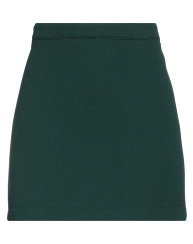 Virna Drò® Virna Drò Woman Mini Skirt Dark Green Size 8 Polyester, Polyurethane, Elastane