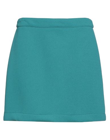 Virna Drò® Virna Drò Woman Mini Skirt Deep Jade Size 6 Polyester, Polyurethane, Elastane In Green