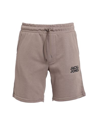 Jack & Jones Man Shorts & Bermuda Shorts Khaki Size Xl Organic Cotton, Polyester, Cotton In Beige