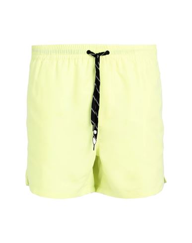 Only & Sons Man Beach Shorts And Pants Yellow Size M Recycled Polyester, Polyester