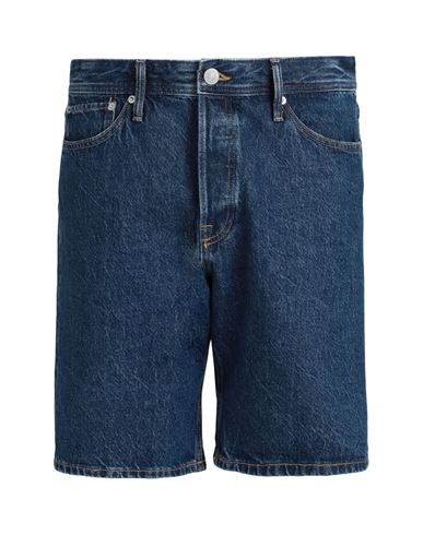 Jack & Jones Man Denim Shorts Blue Size L Cotton, Recycled Cotton