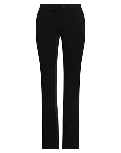 Shop 120% Lino Woman Pants Black Size 6 Viscose, Polyamide, Rayon