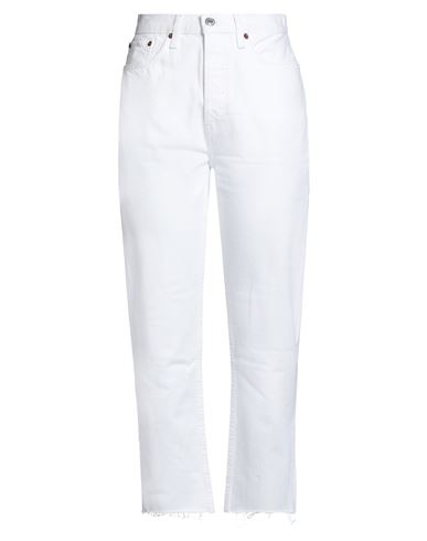 Re/done Woman Jeans White Size 29 Cotton