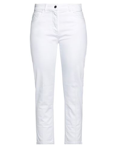 Shop Seventy Sergio Tegon Woman Jeans White Size 6 Cotton, Elastane