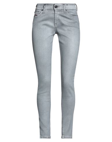 Diesel Woman Jeans Lead Size 26w-32l Cotton, Polyester, Elastane In Grey