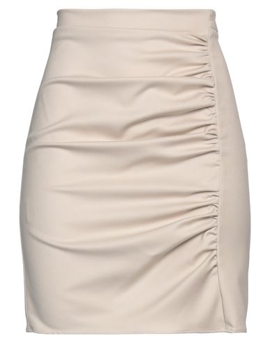 Marsēm Woman Mini Skirt Beige Size 4 Wool