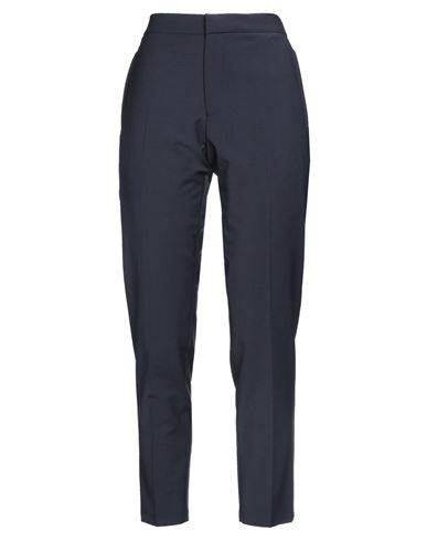 120% Lino Woman Pants Midnight Blue Size 6 Wool, Polyester, Elastane