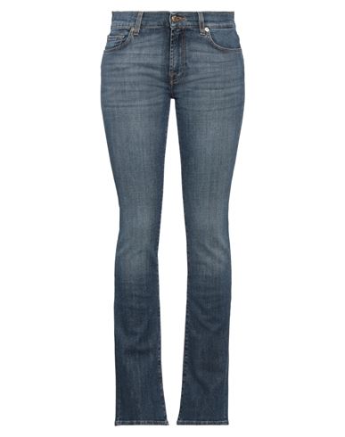 7 For All Mankind Woman Jeans Blue Size 25 Cotton, Modal, Elastomultiester, Elastane