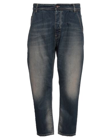 Novemb3r Man Jeans Blue Size 33 Cotton, Polyester In Blue