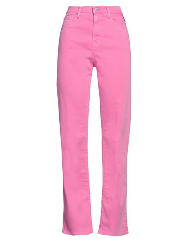Shop Replay Woman Jeans Fuchsia Size 29w-30l Cotton, Elastane In Pink