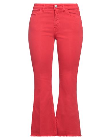 Pt Torino Woman Jeans Red Size 27 Cotton, Polyester, Elastane