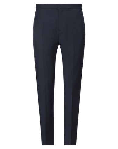 120% Lino Man Pants Midnight Blue Size 38 Wool, Polyester, Elastane