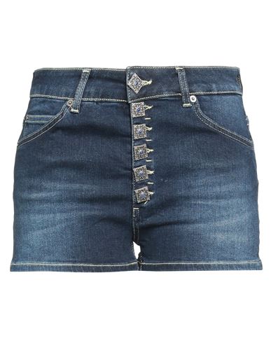 Shop Dondup Woman Denim Shorts Blue Size 27 Cotton, Elastane