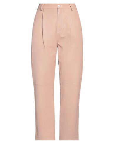 Red Valentino Woman Pants Blush Size 6 Lambskin In Pink