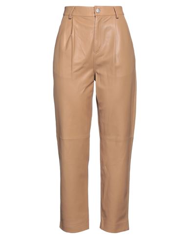 Red Valentino Woman Pants Light Brown Size 4 Lambskin In Beige