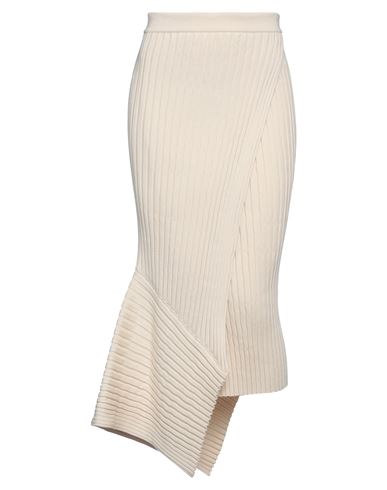 Stella Mccartney Woman Midi Skirt Ivory Size 4-6 Cotton In White