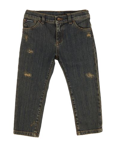 Dolce & Gabbana Babies'  Toddler Boy Denim Pants Blue Size 3 Cotton, Elastane