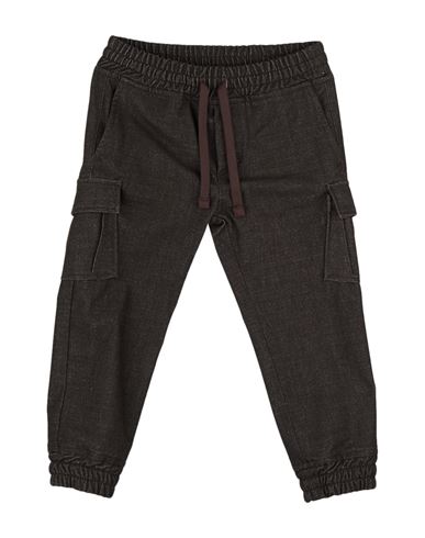 Dolce & Gabbana Babies'  Toddler Boy Pants Dark Brown Size 3 Cotton, Polyester, Viscose, Elastane
