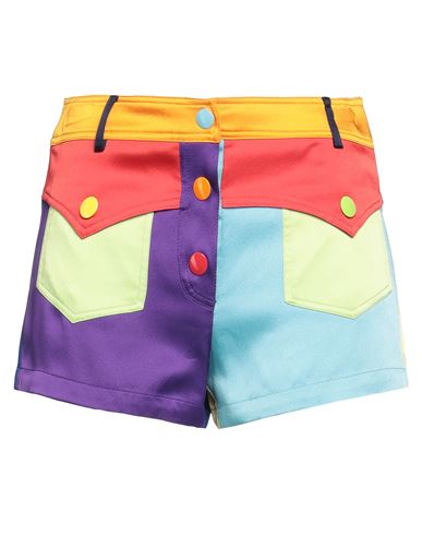 Moschino Woman Shorts & Bermuda Shorts Orange Size 8 Acetate, Viscose