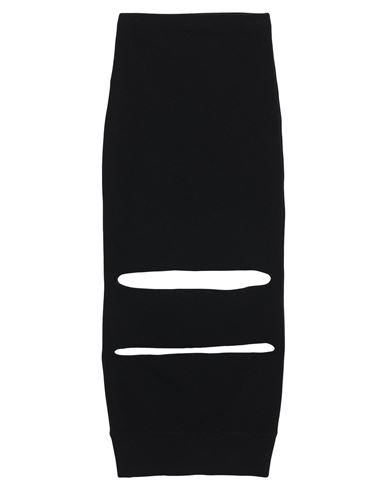 Alessandro Vigilante Woman Midi Skirt Black Size 6 Nylon, Elastane In Black