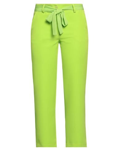 Gailé Woman Pants Acid Green Size 8 Polyester, Elastane