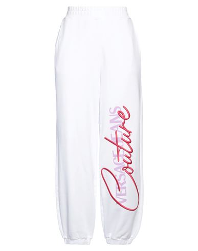 Versace Jeans Couture Woman Pants White Size Xl Cotton