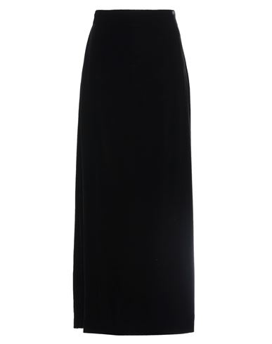 Giorgio Armani Woman Maxi Skirt Black Size 4 Viscose, Silk
